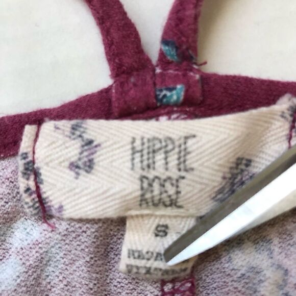 Hippie Rose size small double strap floral top - Picture 3 of 6